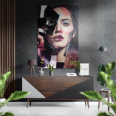 Patchwork Face Brushed Aluminium Dibond Wall Art.